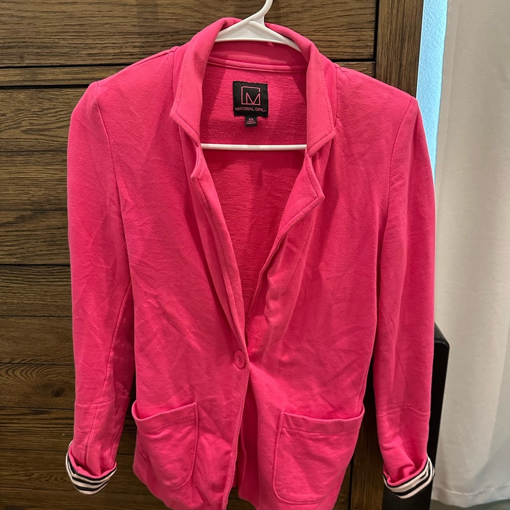 Material Girl Pink Blazer Suit Jacket